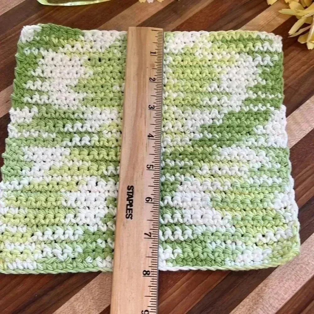 100% Cotton Handmade Washcloths - Set of 3